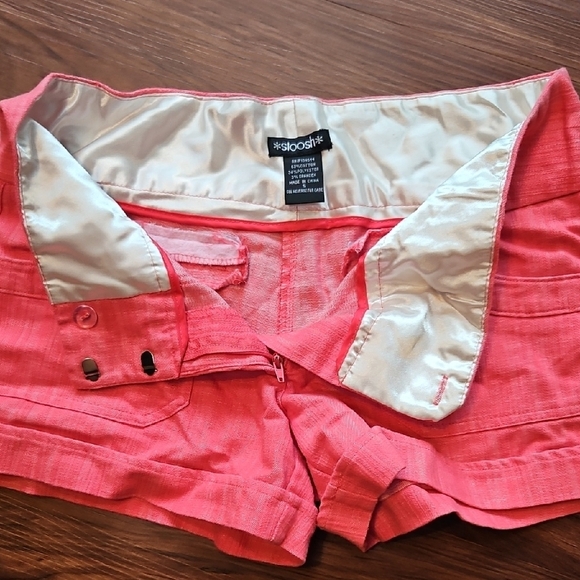 Pink High Waist Shorts - JUNIORS Size 5 - Picture 6 of 8